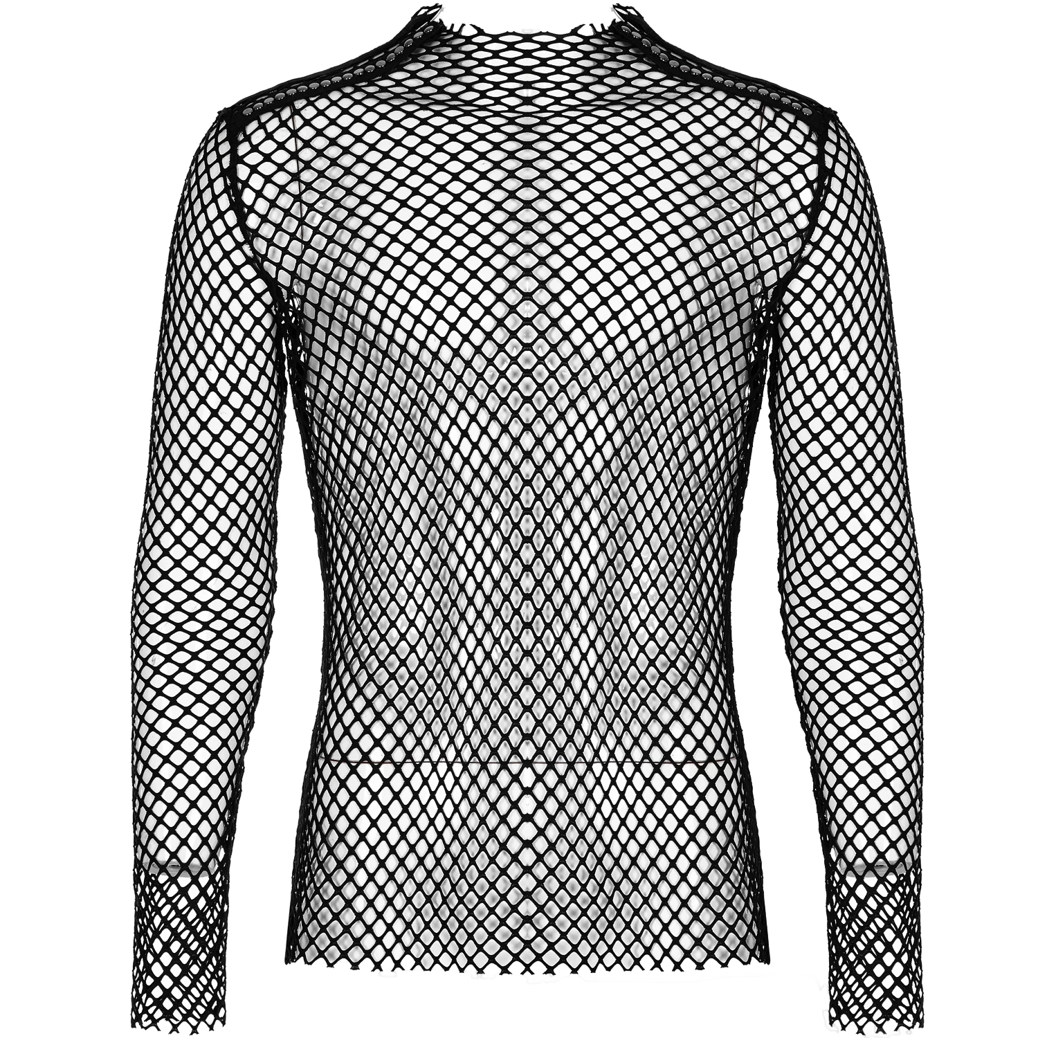 T-Shirt Manches Longues 'Xanthus' En Résille Noire 3 T-Shirt Manches Longues 'Xanthus' En Résille Noire