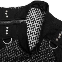 T-Shirt Sans Manches 'Burning Man' En Résille Noire 29 T-Shirt Sans Manches 'Burning Man' En Résille Noire -Magasin De Mode t shirt sans manches burning man en resille noire 12