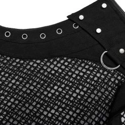 T-Shirt Sans Manches 'Burning Man' En Résille Noire 31 T-Shirt Sans Manches 'Burning Man' En Résille Noire -Magasin De Mode t shirt sans manches burning man en resille noire 14