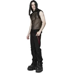 T-Shirt Sans Manches 'Burning Man' En Résille Noire 23 T-Shirt Sans Manches 'Burning Man' En Résille Noire -Magasin De Mode t shirt sans manches burning man en resille noire 6