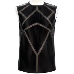 T-Shirt Sans Manches 'Patchwork' Pour Hommes 28 T-Shirt Sans Manches 'Patchwork' Pour Hommes -Magasin De Mode t shirt sans manches patchwork pour hommes 9