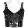 Top à Bretelles 'Toxic' En Vinyle Noir 2 Top à Bretelles 'Toxic' En Vinyle Noir -Magasin De Mode top a bretelles toxic en vinyle noir