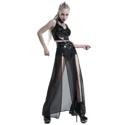 Top à Bretelles 'Toxic' En Vinyle Noir -Magasin De Mode top a bretelles toxic en vinyle noir 4