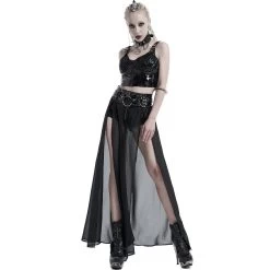 Top à Bretelles 'Toxic' En Vinyle Noir -Magasin De Mode top a bretelles toxic en vinyle noir 7