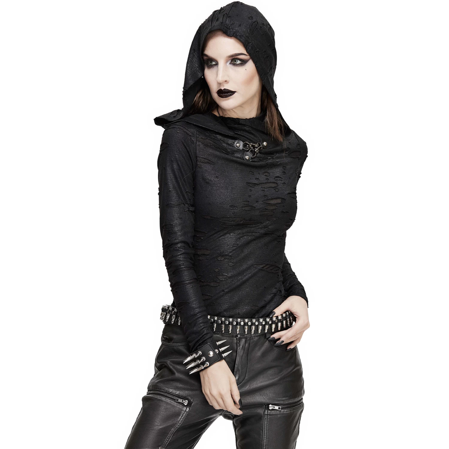 Haut Manches Longues 'Badriyah' Noir Avec Capuche... 13 Haut Manches Longues 'Badriyah' Noir Avec Capuche... – Image 11