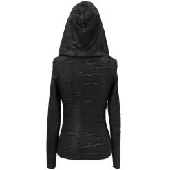 Haut Manches Longues 'Badriyah' Noir Avec Capuche... 37 Haut Manches Longues 'Badriyah' Noir Avec Capuche... -Magasin De Mode top a capuche asymetrique cyber game noir 15