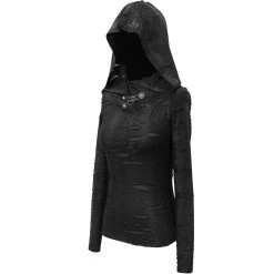 Haut Manches Longues 'Badriyah' Noir Avec Capuche... 38 Haut Manches Longues 'Badriyah' Noir Avec Capuche... -Magasin De Mode top a capuche asymetrique cyber game noir 16