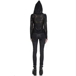 Top à Capuche Asymétrique 'Cyber Game' Noir -Magasin De Mode top a capuche asymetrique cyber game noir 27