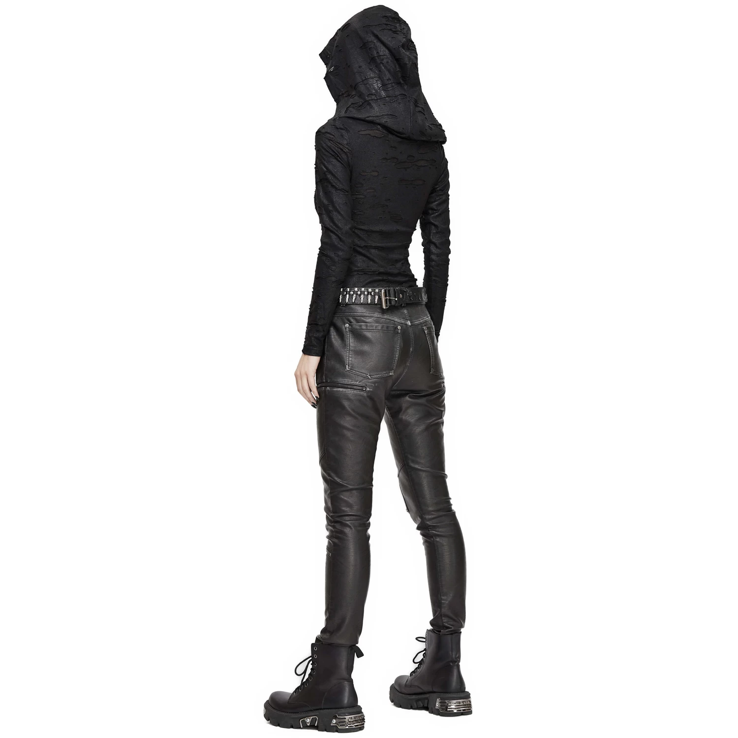 Haut Manches Longues 'Badriyah' Noir Avec Capuche... 9 Haut Manches Longues 'Badriyah' Noir Avec Capuche... – Image 7