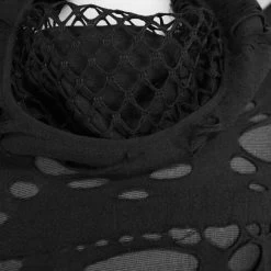 Top à Capuche 'Gothic Damage' Noir -Magasin De Mode top a capuche gothic damage noir 14