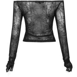 Top à Manches Longues 'Araneidae' Noir -Magasin De Mode top a manches longues araneidae noir 11