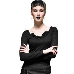 Top à Manches Longues 'Arcadia' Noir -Magasin De Mode top a manches longues arcadia noir 2