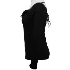 Top à Manches Longues 'Arcadia' Noir -Magasin De Mode top a manches longues arcadia noir 6