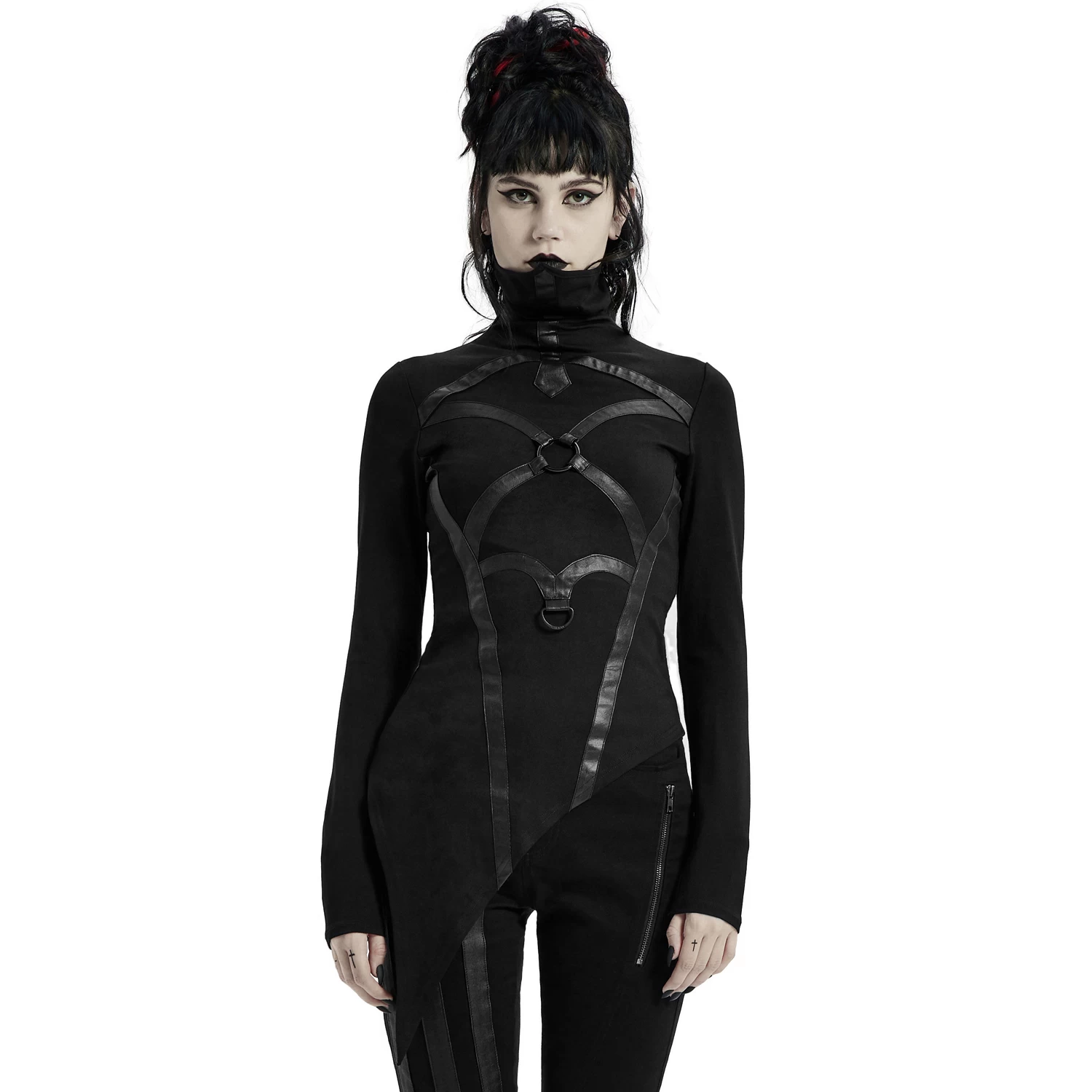 Top à Manches Longues 'Church Architectura' Noir 4 Top à Manches Longues 'Church Architectura' Noir – Image 2