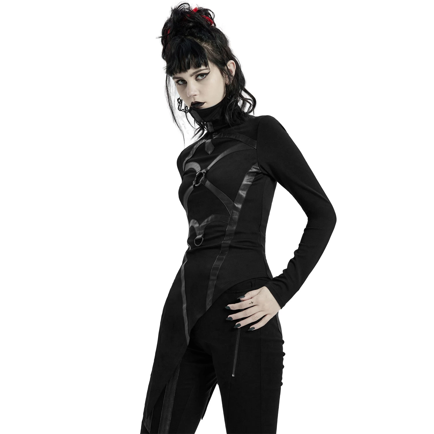 Top à Manches Longues 'Church Architectura' Noir 13 Top à Manches Longues 'Church Architectura' Noir – Image 11