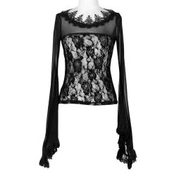 Top à Manches Longues 'Femme Fatale' Noir -Magasin De Mode top a manches longues femme fatale noir 6