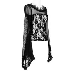 Top à Manches Longues 'Femme Fatale' Noir -Magasin De Mode top a manches longues femme fatale noir 8