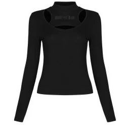 Top à Manches Longues 'Gehenna' Noir -Magasin De Mode top a manches longues gehenna noir 10