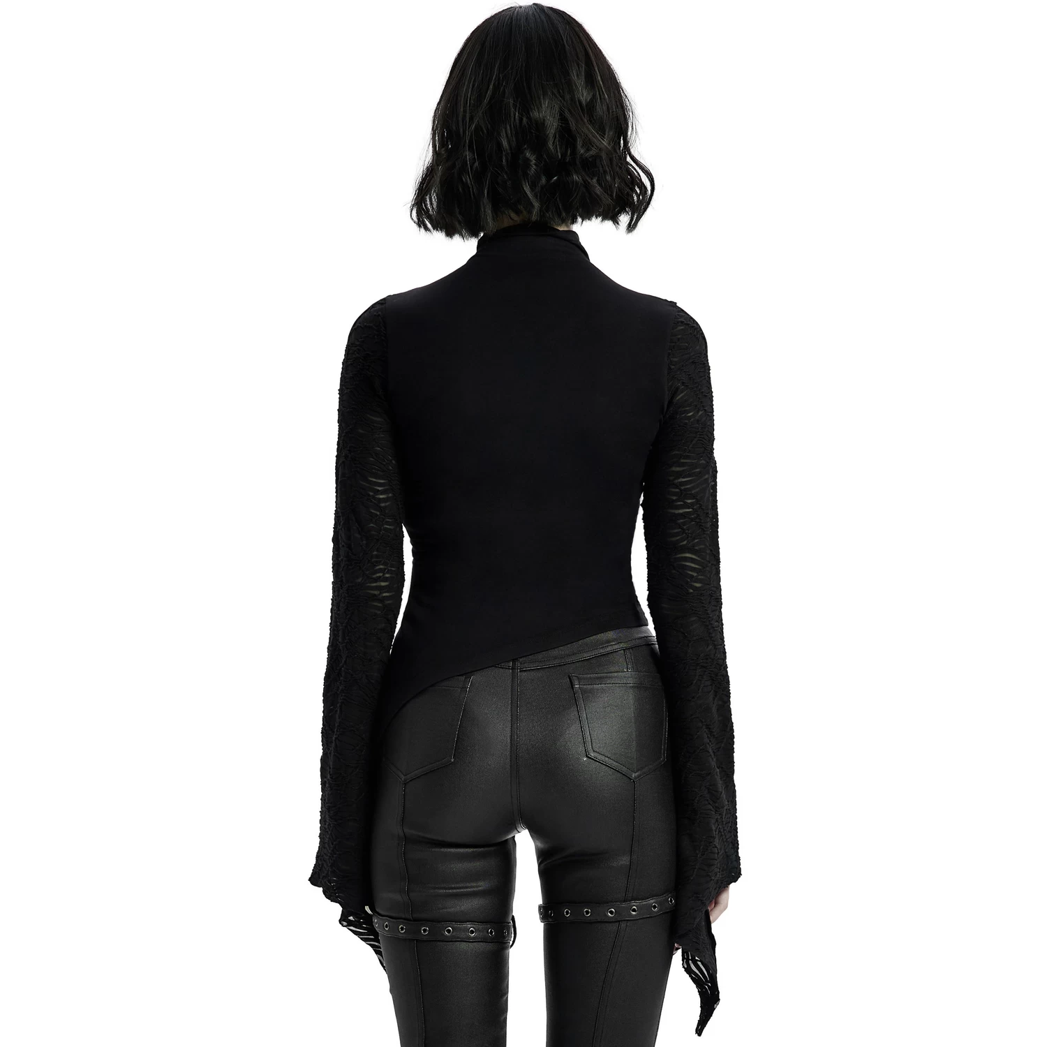 Top à Manches Longues 'Isolde' Noir 5 Top à Manches Longues 'Isolde' Noir – Image 3