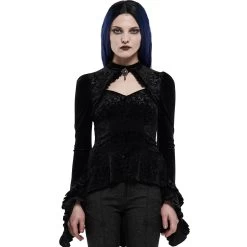 Top 'Ophelia' En Velours Noir 19 Top 'Ophelia' En Velours Noir -Magasin De Mode top ophelia en velours noir 3