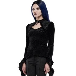 Top 'Ophelia' En Velours Noir 20 Top 'Ophelia' En Velours Noir -Magasin De Mode top ophelia en velours noir 4