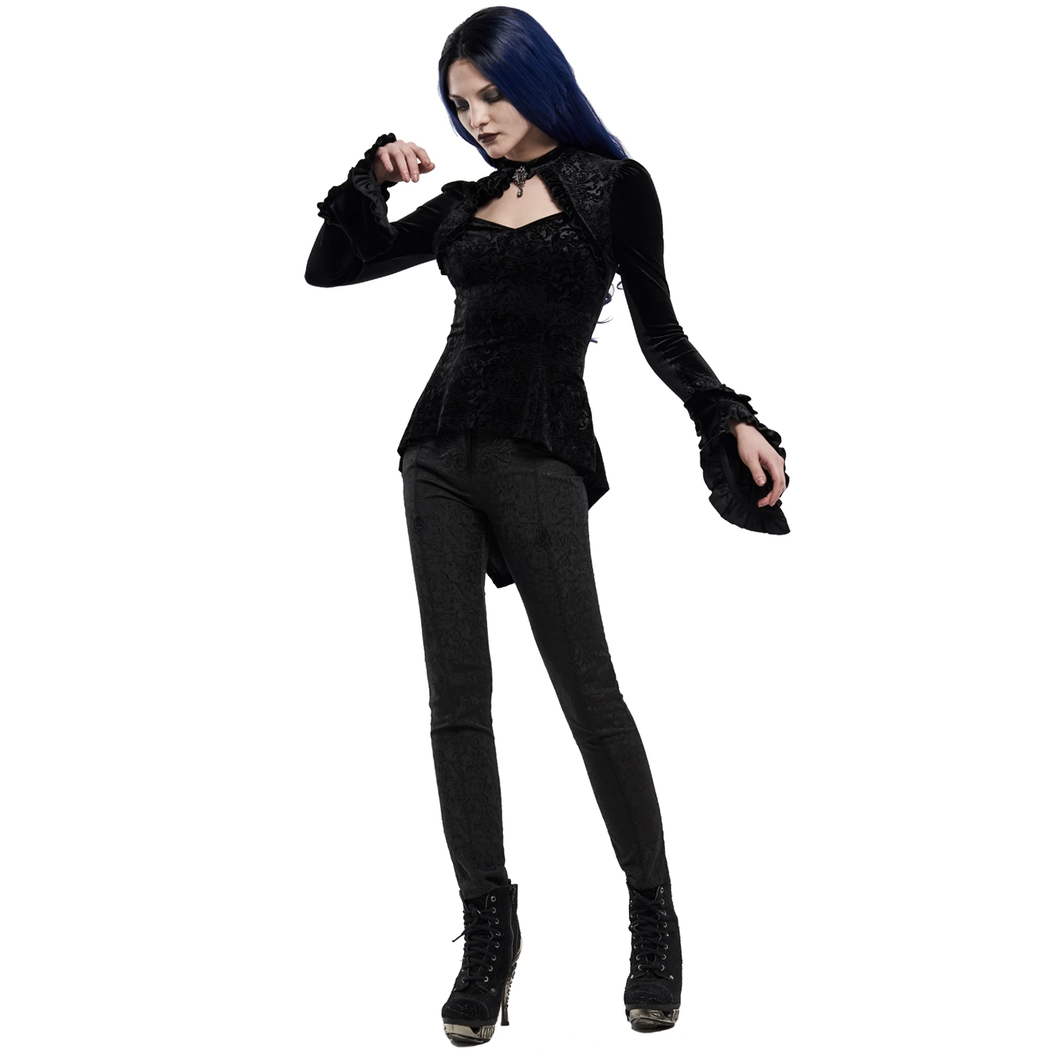 Top 'Ophelia' En Velours Noir 9 Top 'Ophelia' En Velours Noir – Image 7