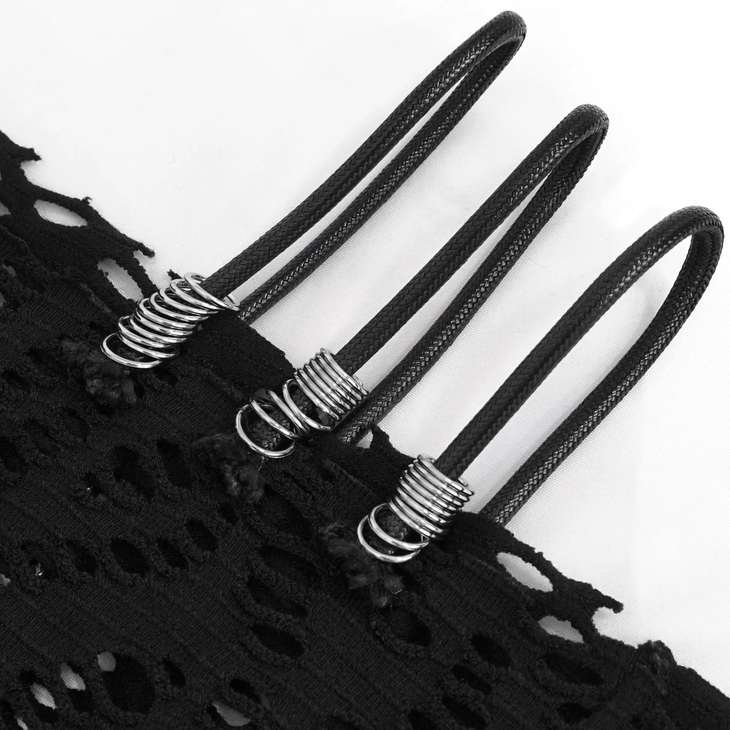 Top 'Punk Hollow Out' Noir à Manches Longues 12 Top 'Punk Hollow Out' Noir à Manches Longues – Image 10