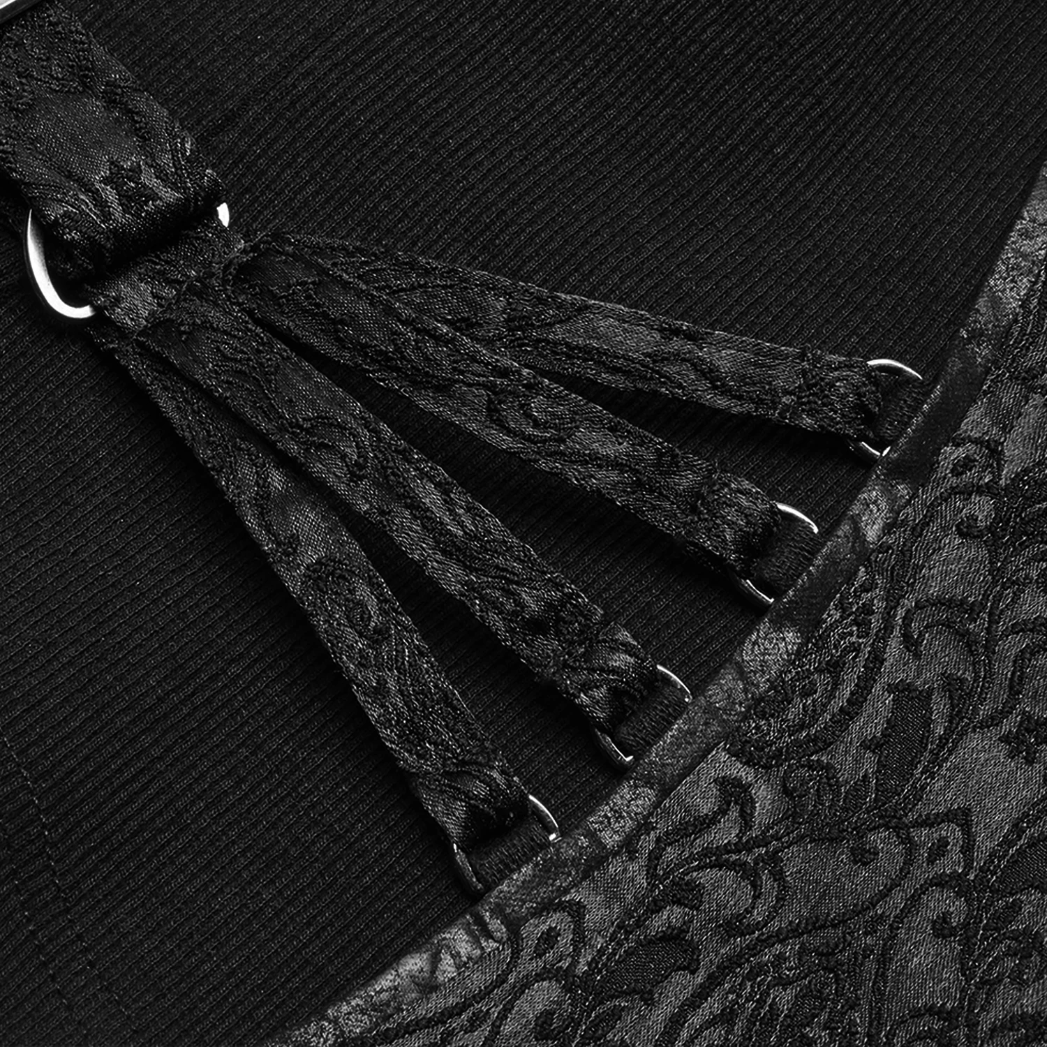 Top Sans Manches 'Poison' En Jacquart Noir 12 Top Sans Manches 'Poison' En Jacquart Noir â Image 10