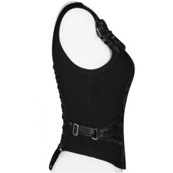 Top Sans Manches 'Poison' En Jacquart Vert Et Noir -Magasin De Mode top sans manches poison en jacquart vert et noir 6