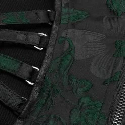 Top Sans Manches 'Poison' En Jacquart Vert Et Noir -Magasin De Mode top sans manches poison en jacquart vert et noir 8