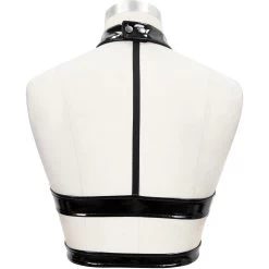 Top Sexy 'Fetishista' En Simili Cuir Noir Verni -Magasin De Mode top sexy fetishista en simili cuir noir verni 10