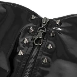 Top Sexy 'Fetishista' En Simili Cuir Noir Verni -Magasin De Mode top sexy fetishista en simili cuir noir verni 13