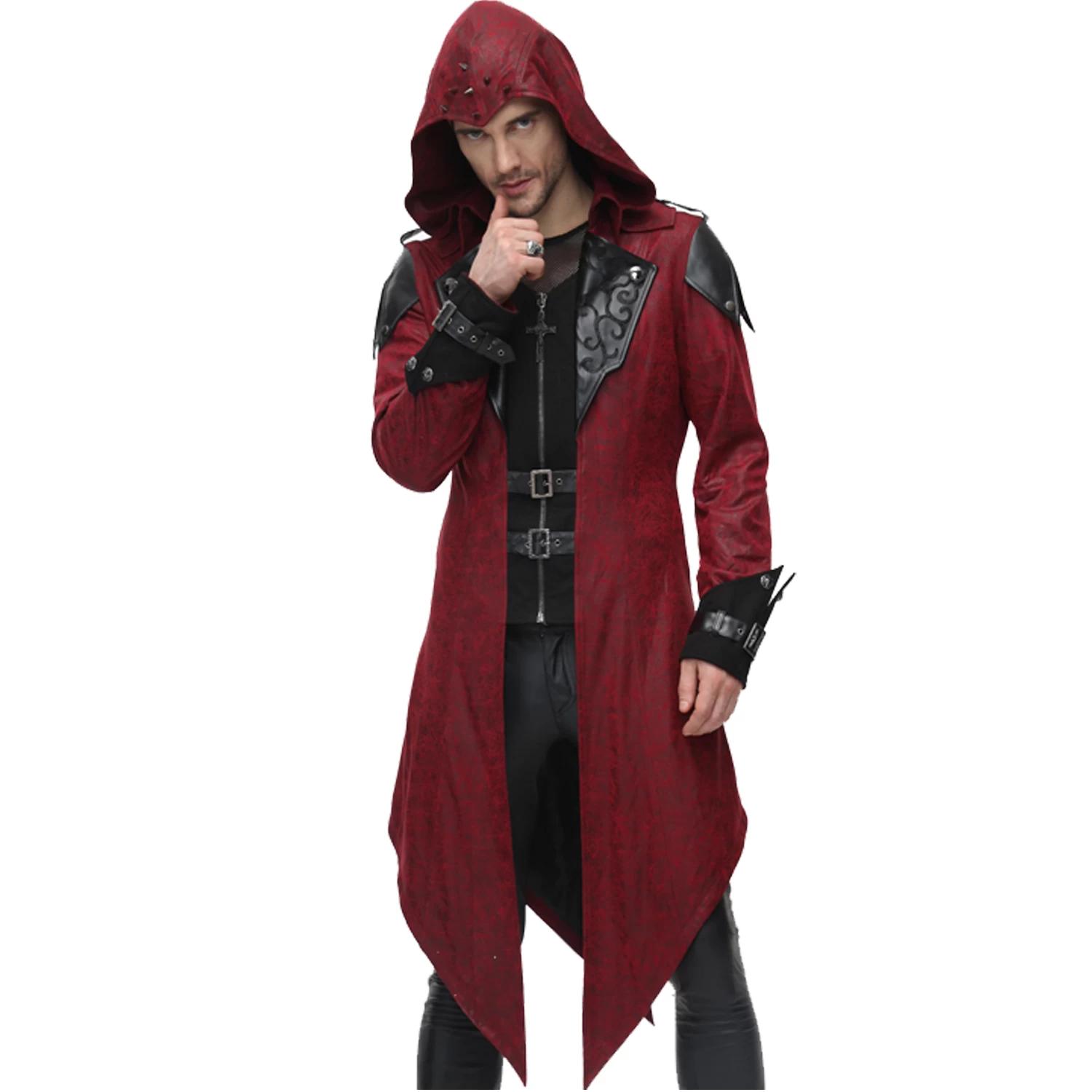 Veste à Capuche 'Assassins Creed' Rouge 4 Veste à Capuche 'Assassins Creed' Rouge – Image 2