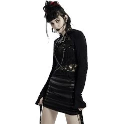 Veste Boléro 'Dark Doll' Noire -Magasin De Mode veste bolero dark doll noire 3