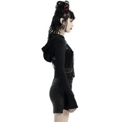 Veste Boléro 'Dark Doll' Noire -Magasin De Mode veste bolero dark doll noire 4