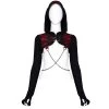 Veste Boléro 'Dark Doll' Noire Et Rouge 2 Veste Boléro 'Dark Doll' Noire Et Rouge -Magasin De Mode veste bolero dark doll noire et rouge