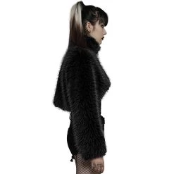 Veste 'Cassiopee' En Fausse Fourrure Noire 18 Veste 'Cassiopee' En Fausse Fourrure Noire -Magasin De Mode veste cassiopee en fausse fourrure noire 3