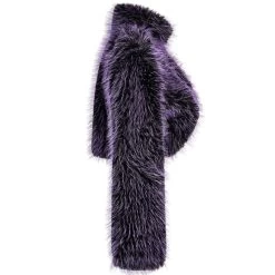 Veste 'Cassiopee' En Fausse Fourrure Pourpre -Magasin De Mode veste cassiopee en fausse fourrure pourpre 8