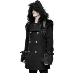 Veste D'Hiver à Capuche 'Soldier' Noire -Magasin De Mode veste d hiver a capuche soldier noire 3