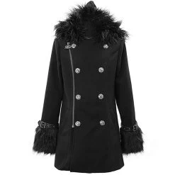 Veste D'Hiver à Capuche 'Soldier' Noire -Magasin De Mode veste d hiver a capuche soldier noire 9