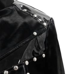 Veste 'Draven' En Simili Cuir Noir -Magasin De Mode veste draven en simili cuir noir 13