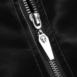 Veste 'Draven' En Simili Cuir Noir -Magasin De Mode veste draven en simili cuir noir 15