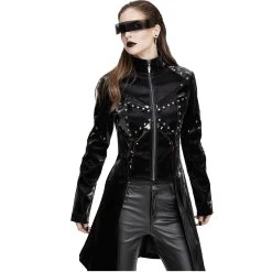 Veste 'Draven' En Simili Cuir Noir -Magasin De Mode veste draven en simili cuir noir 9