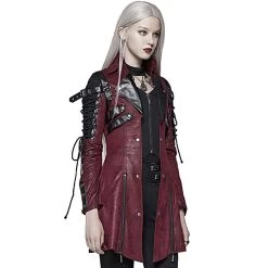 Veste Femme 'Poisonblack' Rouge 25 Veste Femme 'Poisonblack' Rouge -Magasin De Mode veste femme poisonblack rouge 3
