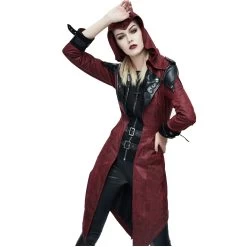 Veste Femmes à Capuche 'Assasins Creed' Rouge -Magasin De Mode veste femmes a capuche assasins creed rouge 7