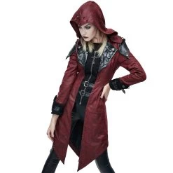 Veste Femmes à Capuche 'Assasins Creed' Rouge -Magasin De Mode veste femmes a capuche assasins creed rouge 8