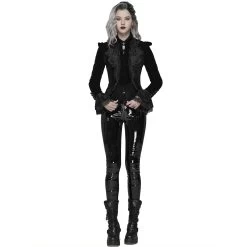 Veste Gothique 'Dark Doll' En Velours Noire 21 Veste Gothique 'Dark Doll' En Velours Noire -Magasin De Mode veste gothique dark doll en velours noire 6