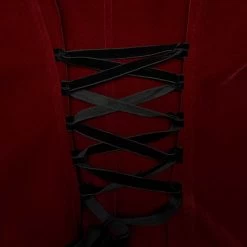 Veste Gothique 'Dark Doll' En Velours Rouge 25 Veste Gothique 'Dark Doll' En Velours Rouge -Magasin De Mode veste gothique dark doll en velours rouge 10