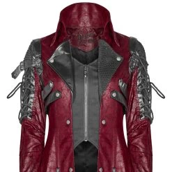Veste Homme 'Poisonblack' Rouge Et Noire -Magasin De Mode veste homme poisonblack rouge et noire 16