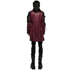 Veste Homme 'Poisonblack' Rouge Et Noire -Magasin De Mode veste homme poisonblack rouge et noire 2
